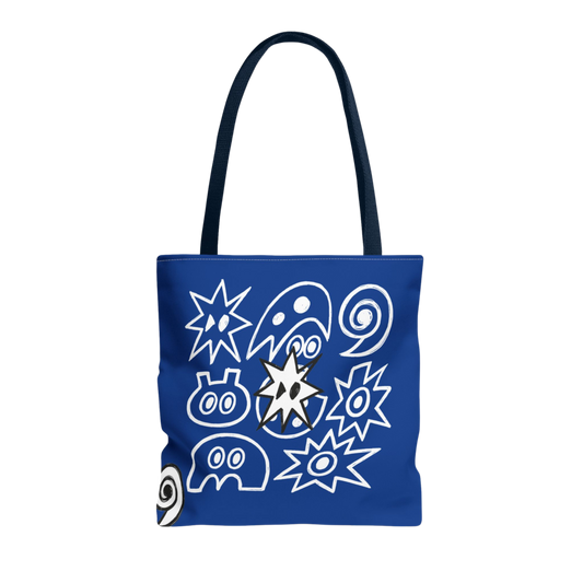 Blue Playful Tote Bag