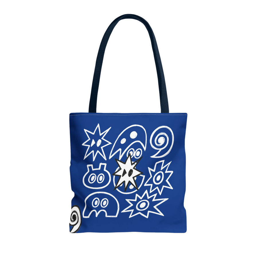 Blue Playful Tote Bag