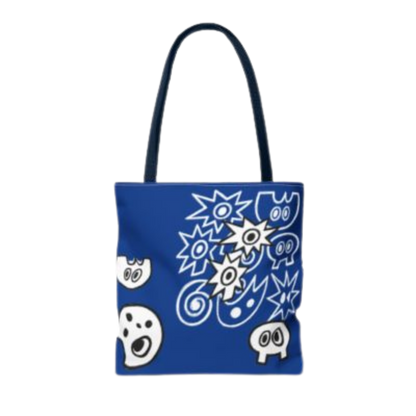 Blue Playful Tote Bag