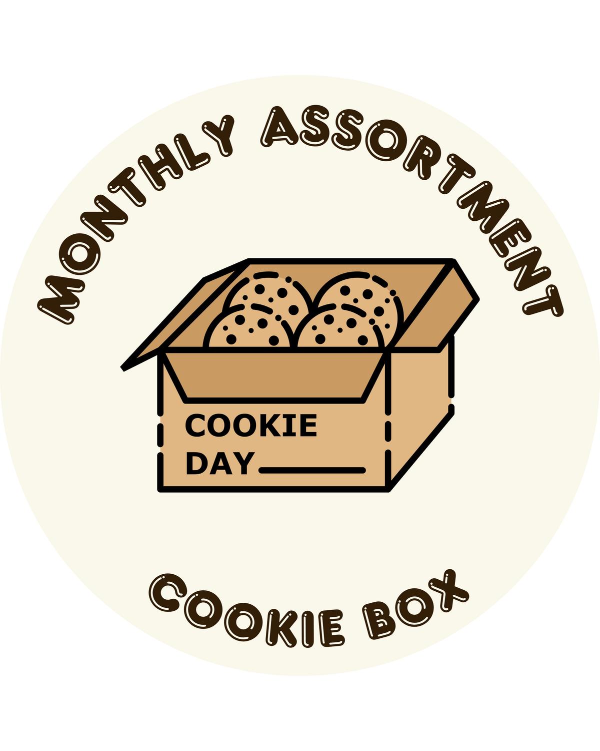 Boston Cookie Kitchen Assortment Cookie Box featuring the September cookie menu