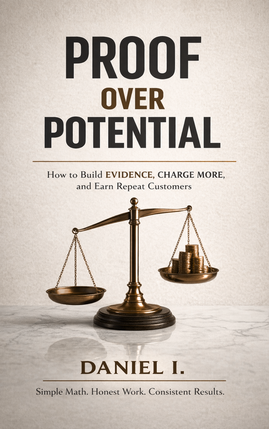 Proof Over Potential - How to Build Evidence, Charge More, and Earn Repeat Customers