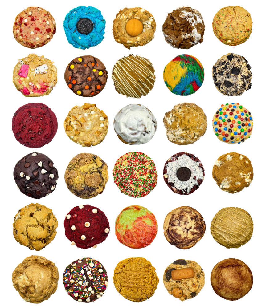 Assortment of Boston Cookie Kitchen cookie flavors